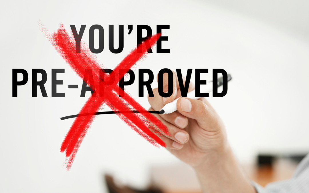 ‘B’ Lenders Don’t Pre-Approve