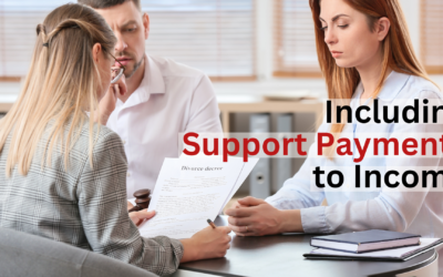 Mortgages: Including Support Payments to Income