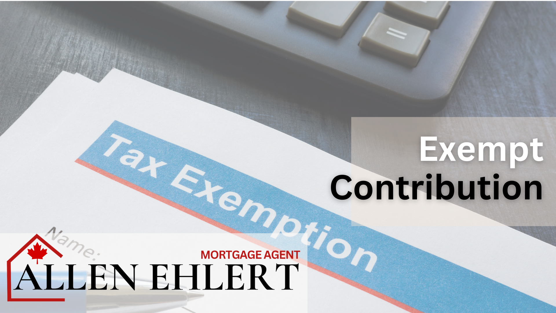 Exempt Contribution