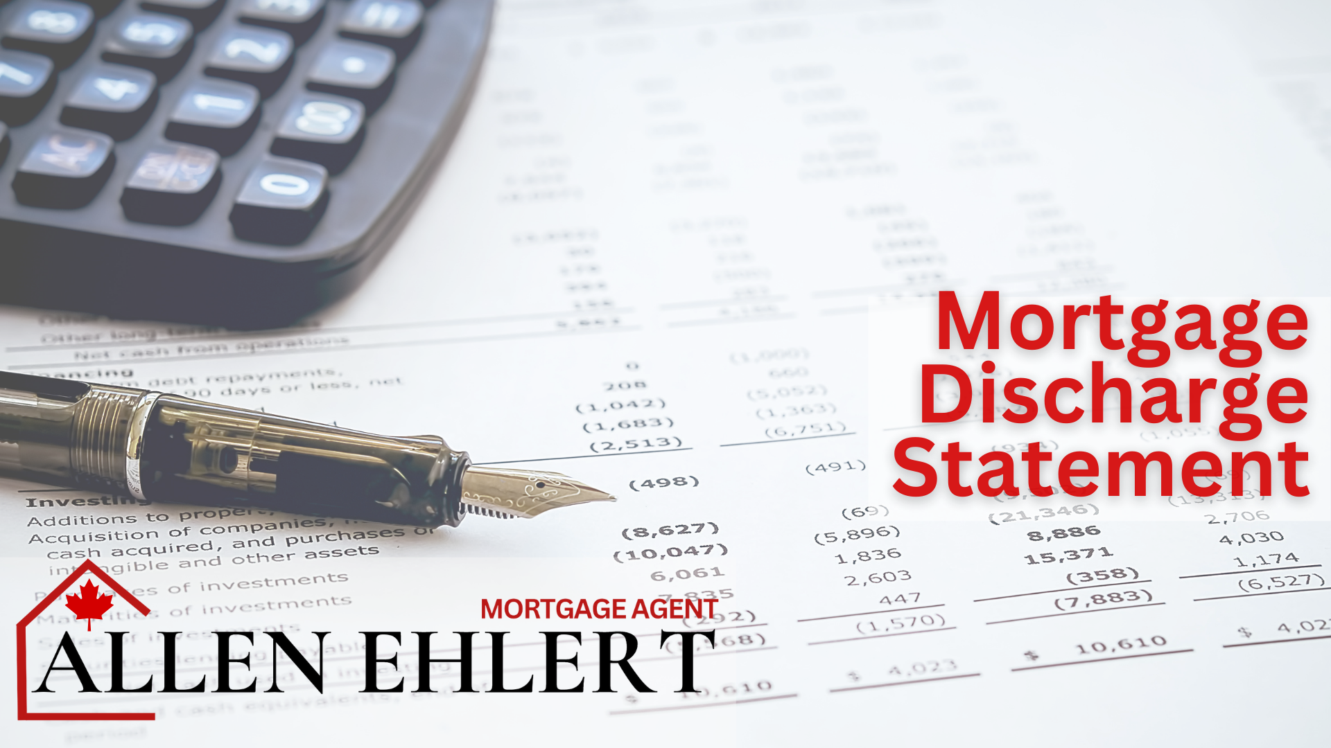 Mortgage Discharge Statement
