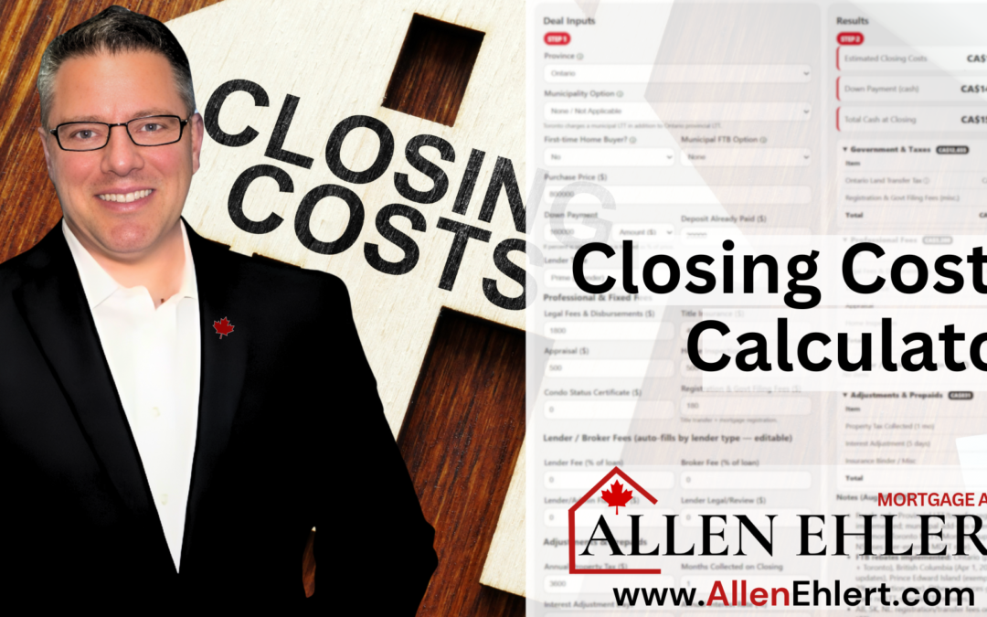 Canadian Closing Costs Calculator