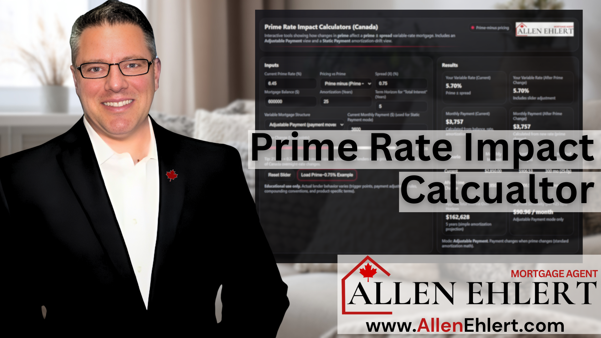 Prime Rate Change Calculator