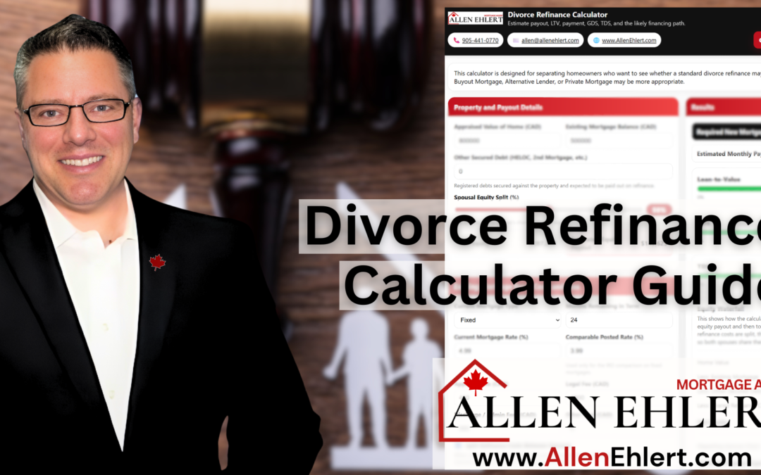 Divorce Refinance Calculator User Guide